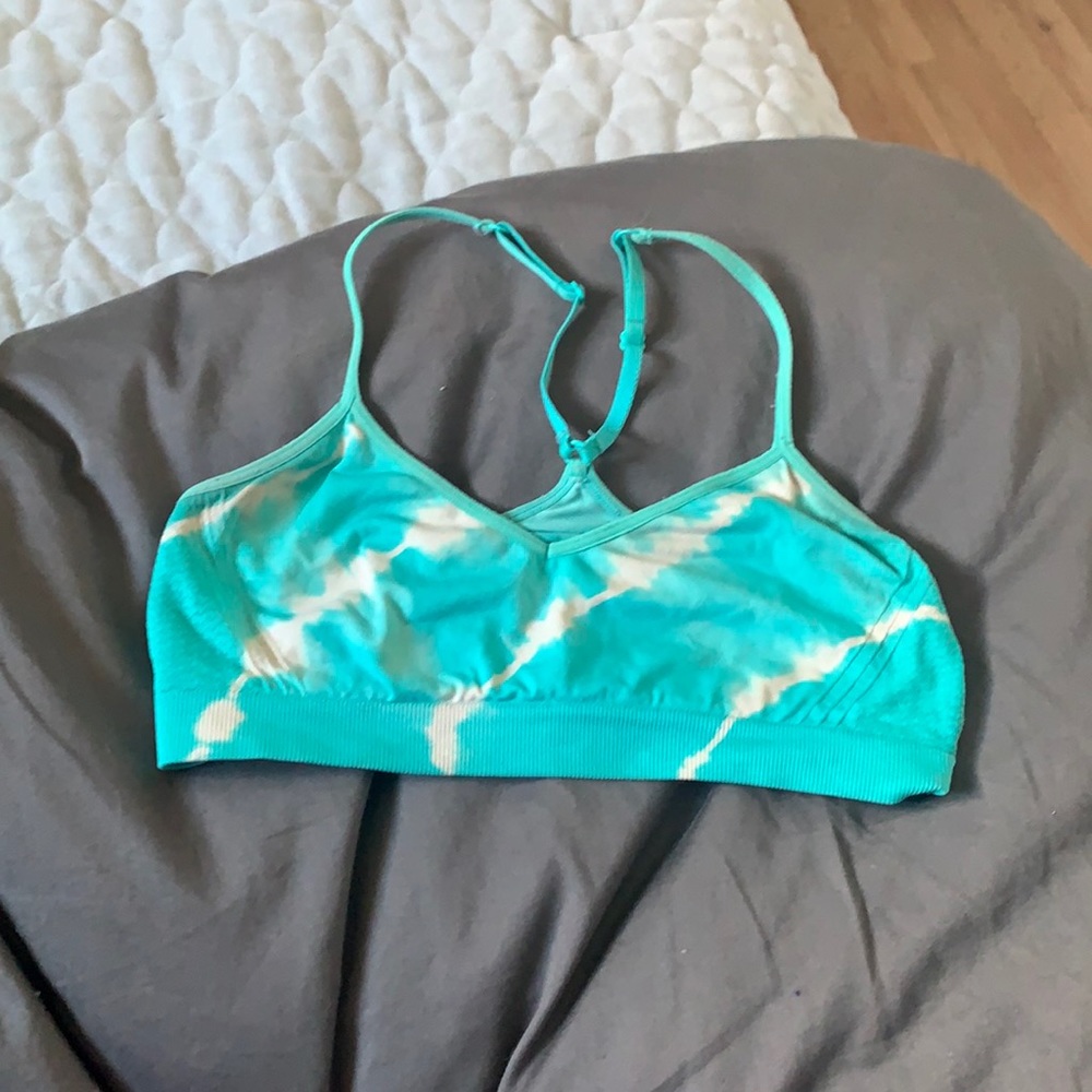 Pink sport bra
